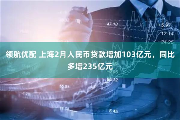 领航优配 上海2月人民币贷款增加103亿元，同比多增235亿元