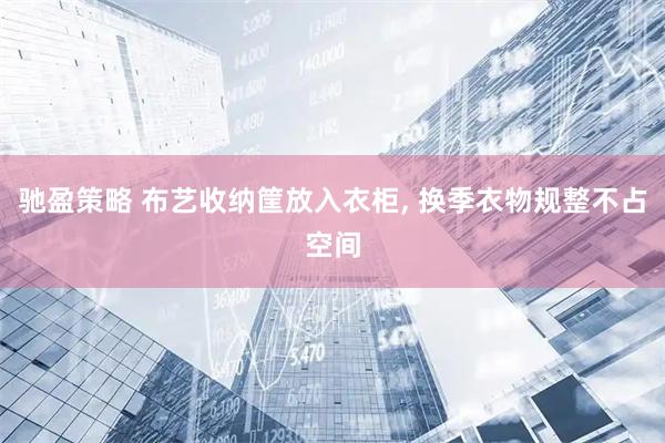 驰盈策略 布艺收纳筐放入衣柜, 换季衣物规整不占空间